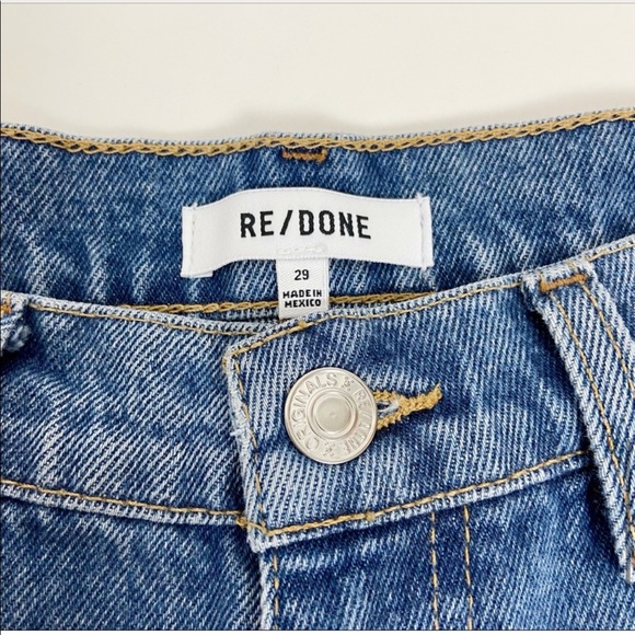 NWOT RE/DONE 70s Straight Leg High Rise Jeans - Picture 7 of 12
